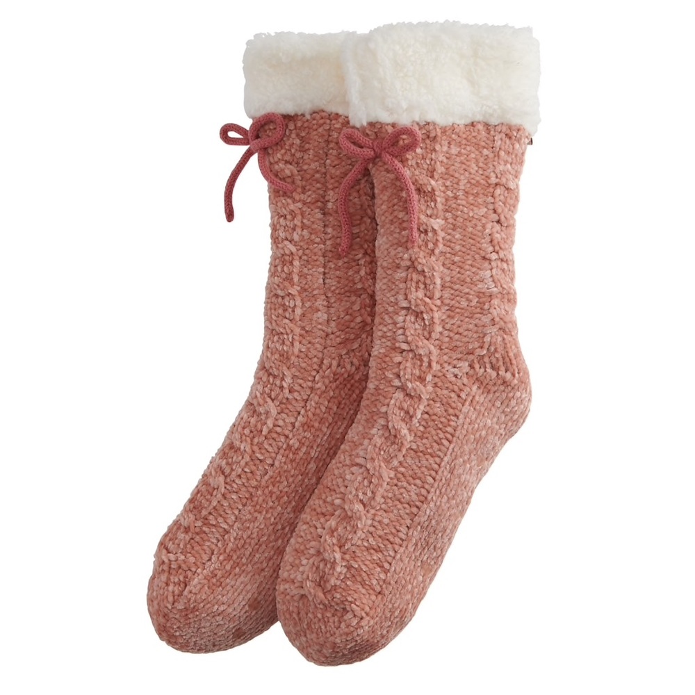 NWT Women Lauren Conrad Sherpa-Lined Slipper Socks